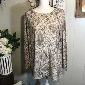 J.JILL long sleeve flowing hemline sweater